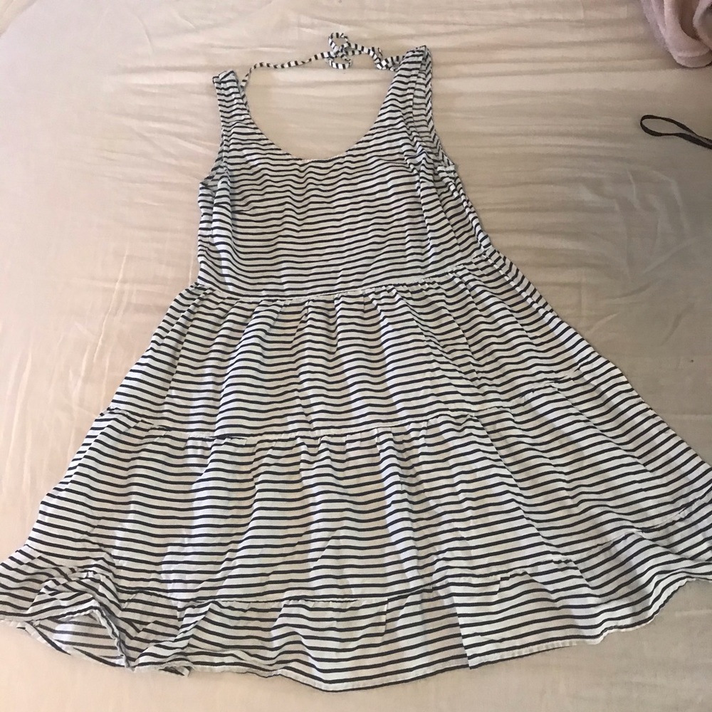 a dress! by h&m divided with b&w stripes